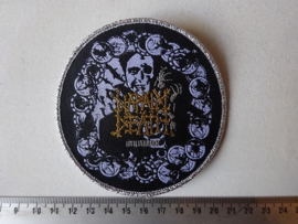 NAPALM DEATH - UTILITARIAN CIRCLED SILVER (WOVEN) NUMBERED