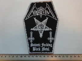 NIFELHEIM - SATANIC FUCKING BLACK METAL ( WHITE BORDER )