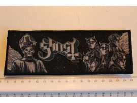 GHOST - PAPA + BAND ( BLACK BORDER ) WOVEN