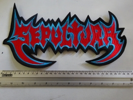 SEPULTURA - RED/BLUE LOGO