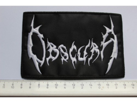 OBSCURA - WHITE NAME LOGO ( NON SHAPED )