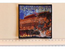 IRON MAIDEN - LONDON BLAZE ( BLACK BORDER ) WOVEN