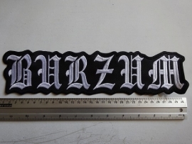 BURZUM - SHAPED WHITE LOGO