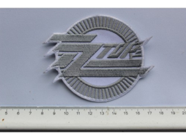 ZZ TOP - WHITE/GREY NAME LOGO