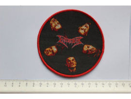 DISMEMBER - BAND MEMBERS ( RED BORDER ) WOVEN