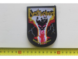 DESTRUCTION - INFERNAL OVERKILL ( BLACK BORDER ) WOVEN