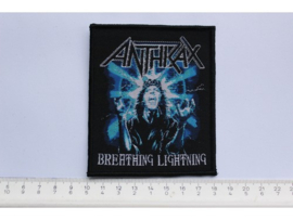ANTHRAX - BREATHING LIGHTNING ( BLACK BORDER ) WOVEN