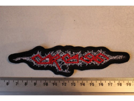 CARCASS - RED/WHITE NAME LOGO
