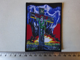 SLAYER - YOU AGAINST YOU ( BLACK BORDER ) WOVEN