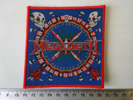 MEGADETH - CAPITAL PUNISHMENT (RED BORDER ) WOVEN