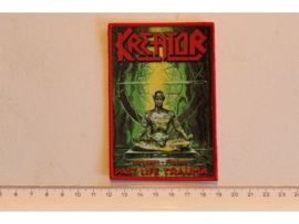 KREATOR - PAST LIFE TRAUMA ( RED BORDER ) WOVEN