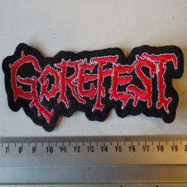GOREFEST - RED/WHITE LOGO SHAPED