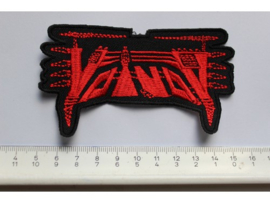 VOIVOD - RED NAME LOGO ( SHAPED )