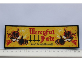 MERCYFUL FATE - DON'T BREAK THE OATH ( BLACK BORDER ) WOVEN STRIPE