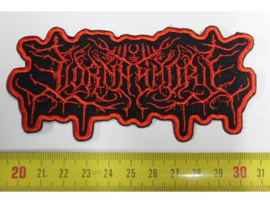 LORNA SHORE - RED/BLACK NAME LOGO