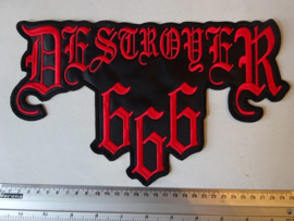 DESTROYER 666 - RED NAME LOGO