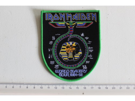 IRON MAIDEN - WORLD SLAVERY TOUR 1984-1985 ( GREEN BORDER ) WOVEN