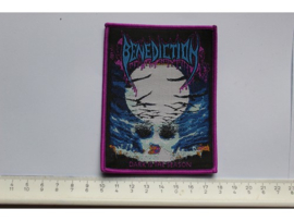 BENEDICTION - DARK IS THE SEASON ( PURPLE BORDER ) WOVEN
