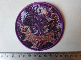 DISMEMBER - WHERE IRONCROSSES GROW ( PURPLE BORDER ) WOVEN