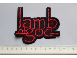 LAMB OF GOD - RED NAME LOGO