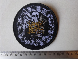 NAPALM DEATH - UTILITARIAN CIRCLED BLACK (WOVEN) NUMBERD