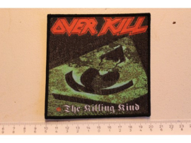 OVERKILL - THE KILLING KIND ( GREEN BORDER ) WOVEN