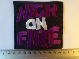 HIGH ON FIRE - PURPLE/GREY LOGO