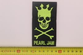 PEARL JAM - GREEN NAME LOGO + SKULL