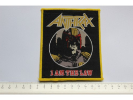 ANTHRAX - I AM THE LAW ( YELLOW BORDER ) WOVEN