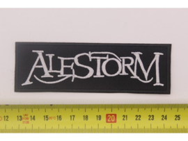ALESTORM - WHITE NAME LOGO ( NON SHAPED )