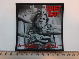 QUIET RIOT - CONDITION CRITICAL ( BLACK BORDER ) WOVEN