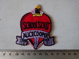ALICE COOPER - SCHOOL'S OUT SHAPED LOGO