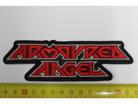 ARMOURED ANGEL - RED/WHITE NAME LOGO