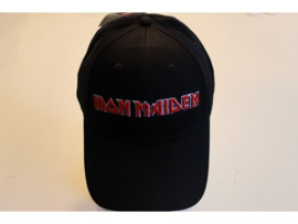 IRON MAIDEN - RED/WHITE NAME LOGO