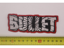 BULLET - WHITE NAME LOGO ( RED BORDER )
