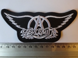 AEROSMITH - WHITE LOGO + WHITE WINGS