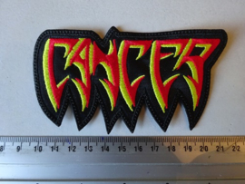 CANCER - RED/YELLOW LOGO ( SHAPED )