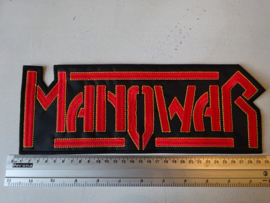 MANOWAR - RED/YELLOW NAME LOGO ( DIFFERENT )
