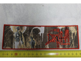 DEATH - HUMAN ( RED BORDER ) WOVEN