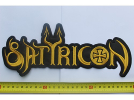 SATYRICON - GOLD NAME LOGO