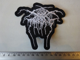 DARKTHRONE - SHAPED WHITE LOGO ( DIFFERENT )
