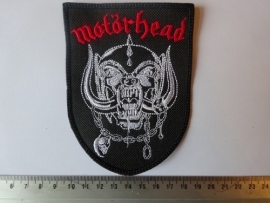 MOTORHEAD - RED NAME + WHITE SNAGGLETOOTH