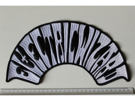 ELECTRIC WIZARD - HALF CIRCLED WHITE NAME LOGO