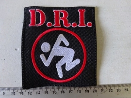 D.R.I. RED.WHITE LOGO