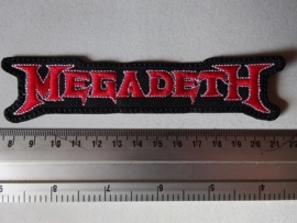 MEGADETH - SHAPED RED LOGO