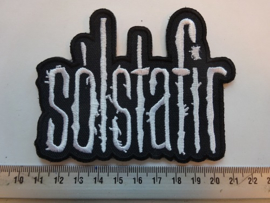 SOLSTAFIR - WHITE NAME LOGO ( SHAPED )