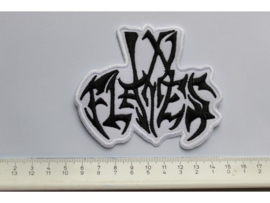 IN FLAMES - BLACK/WHITE NAME LOGO