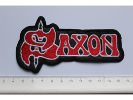 SAXON - RED/WHITE NAME LOGO