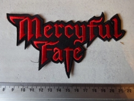 MERCYFUL FATE - RED LOGO ( SHAPED ) | Patches | Riffs Merchandise
