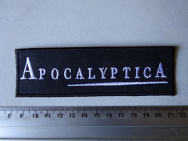 APOCALYPTICA - WHITE NAME LOGO | Patches | Riffs Merchandise